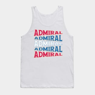 NATIONAL TEXT ART USA ADMIRAL Tank Top